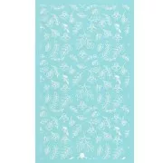 80x140mm Silk Screen for polymer clay - Bee and foliage pattern x1