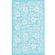 80x140mm Silk Screen for polymer clay - Flower pattern 1 x1|raw }}