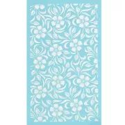 80x140mm Silk Screen for polymer clay - Flower pattern 1 x1