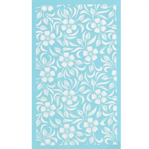 80x140mm Silk Screen for polymer clay - Flower pattern 1 x1
