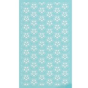 80x140mm Silk Screen for polymer clay - Flower pattern 2 x1