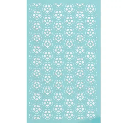 80x140mm Silk Screen for polymer clay - Flower pattern 2 x1