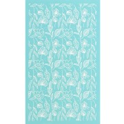 80x140mm Silk Screen for polymer clay - Foliage pattern x1