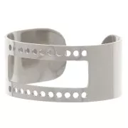 316L stainless steel Adjustable ring for bead weaving - T52 to T60 x1