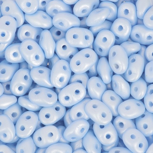 2.5x5mm SuperDuo - Powdery Pastel Blue x10g