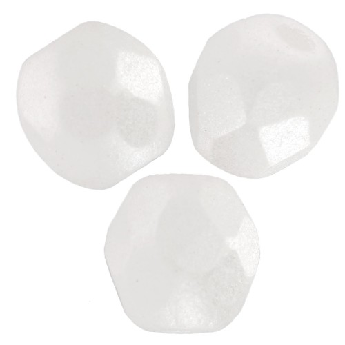 Facets 4 mm - Alabaster Pastel White x50