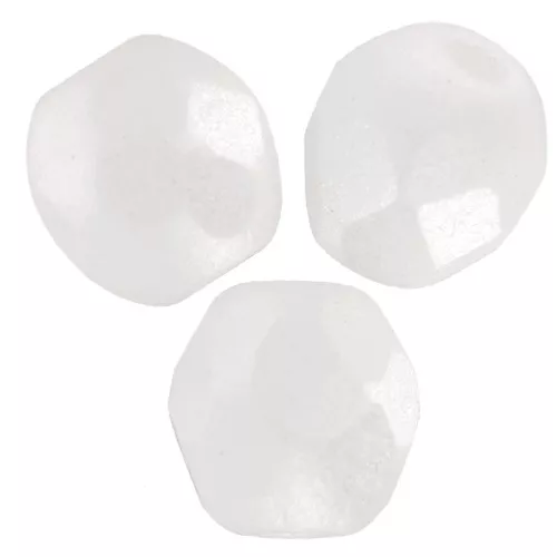 Facets 4 mm - Alabaster Pastel White x50