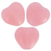 6x6.5mm Heart beads - Milky Pink x10g|raw }}