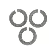 3x0.6mm Open jump rings - Black x2g