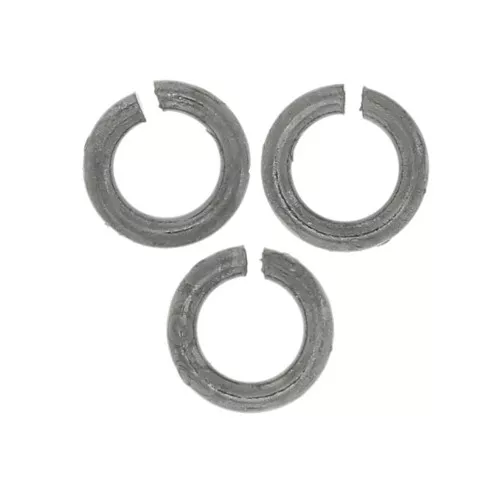 3x0.6mm Open jump rings - Black x2g