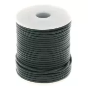 Leather cord 2mm night blue x 25m