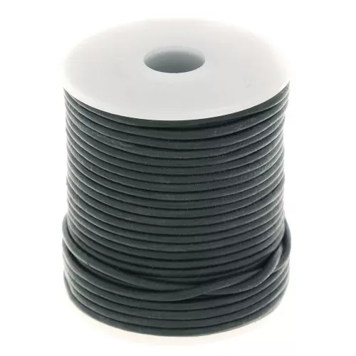 Leather cord 2mm night blue x 25m