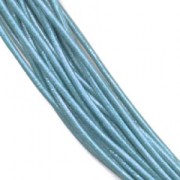 Leather cord 1,5mm metal Turquoise x 2m|raw }}