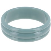 66mm Thick opaque resin bead bracelet - Celadon x1|raw }}