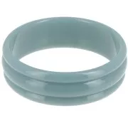 66mm Thick opaque resin bead bracelet - Celadon x1