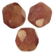 Facets 4 mm Chalk White Gold Luster x50|raw }}