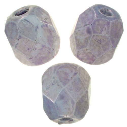 Facets 4 mm Chalk White Lila Vega Luster x50