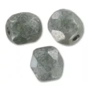 Facets 4 mm Chalk White Grey Luster x50