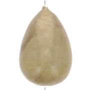 33x22mm Papier mâché pear bead metallic effect - Golden x1|raw }}