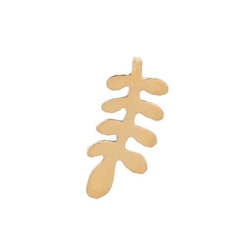 4x1.9mm Stainless steel 316L stick-on Mini foil elements - Gold x4