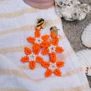 Miyuki Seed beads 8/0 406 - Opaque Orange x8g