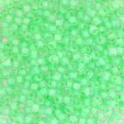 Toho Seed beads 11/0 TO11R975 - Crystal Neon Sea Foam Lined x8g|raw }}
