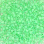 Toho Seed beads 11/0 TO11R975 - Crystal Neon Sea Foam Lined x8g