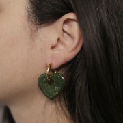 20mm 304L stainless steel round leverback earrings - 3 mm wire - Gold x20