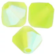 5mm Preciosa Bicone Beads - Rondelle Bead - Limecicle AB Matt x12