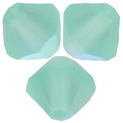 5mm Preciosa Bicone Beads - Rondelle Bead - Caribbean Sea AB Matt x12|raw }}