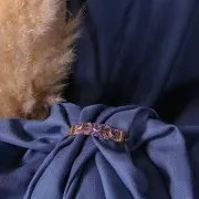 PureCrystal stick-on rhinestones 4mm Sapphire x36