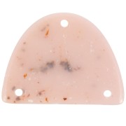 30x39.5mm Acrylic half-moon chandelier pendant - Nude granite x1|raw }}