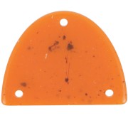 30x39.5mm Acrylic half-moon chandelier pendant - Orange granite x1|raw }}