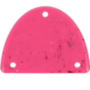 30x39.5mm Acrylic half-moon chandelier pendant - Mottled fuchsia x1|raw }}