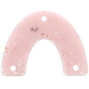30x39.5mm Acrylic bridge spacer - Nude granite x1