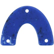 30x39.5mm Acrylic bridge spacer - Dark blue granite x1
