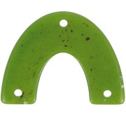 30x39.5mm Acrylic bridge spacer - Olive granite x1