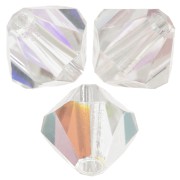 5mm Preciosa bicones - Rondelle Bead - Crystal Glitter x12|raw }}