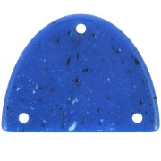 30x39.5mm Acrylic half-moon chandelier pendant - Dark blue granite x1