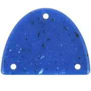 30x39.5mm Acrylic half-moon chandelier pendant - Dark blue granite x1