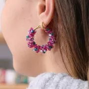 5mm Preciosa bicones - Rondelle Bead - Peridot Glitter x12