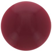 14mm Round opaque acrylic cabochon - Burgundy x1