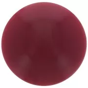 14mm Round opaque acrylic cabochon - Burgundy x1