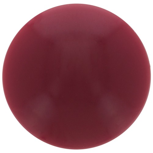 14mm Round opaque acrylic cabochon - Burgundy x1