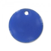 Round epoxy enamelled sequins 16mm Electric blue x6