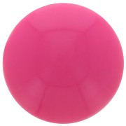 14mm Round opaque acrylic cabochon - Rose bonbon x1|raw }}