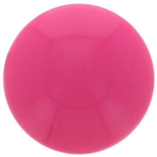 14mm Round opaque acrylic cabochon - Rose bonbon x1