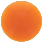 14mm Round opaque acrylic cabochon - Amber x1