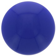 14mm Round opaque acrylic cabochon - Lapis Blue x1