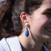 14mm Round opaque acrylic cabochon - Sage x1